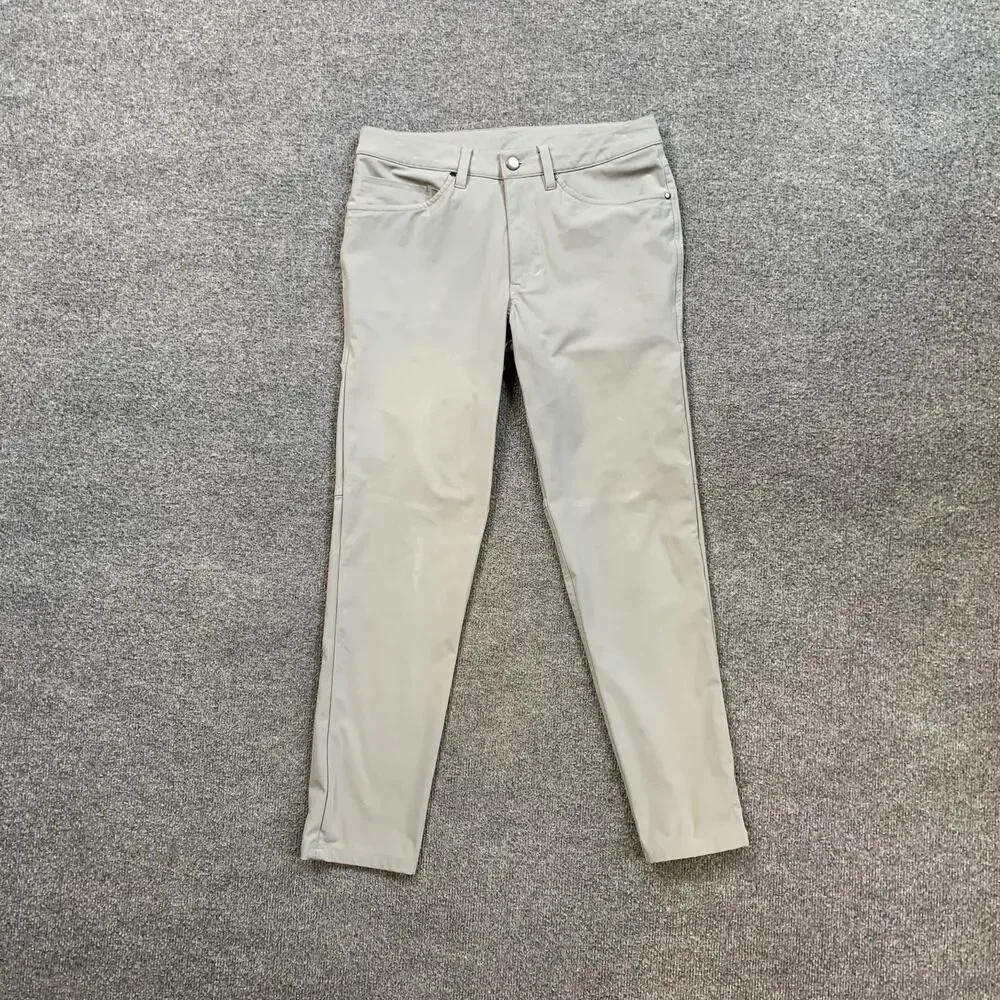 Lululemon Pants Mens 29 Grey ABC Slim Fit Five Pocket Warpstreme Performance